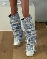Retro-Jeans-Beinwärmer